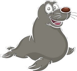 The Bold Seal mascot — a confident cartoon harbor seal wearing sunglasses